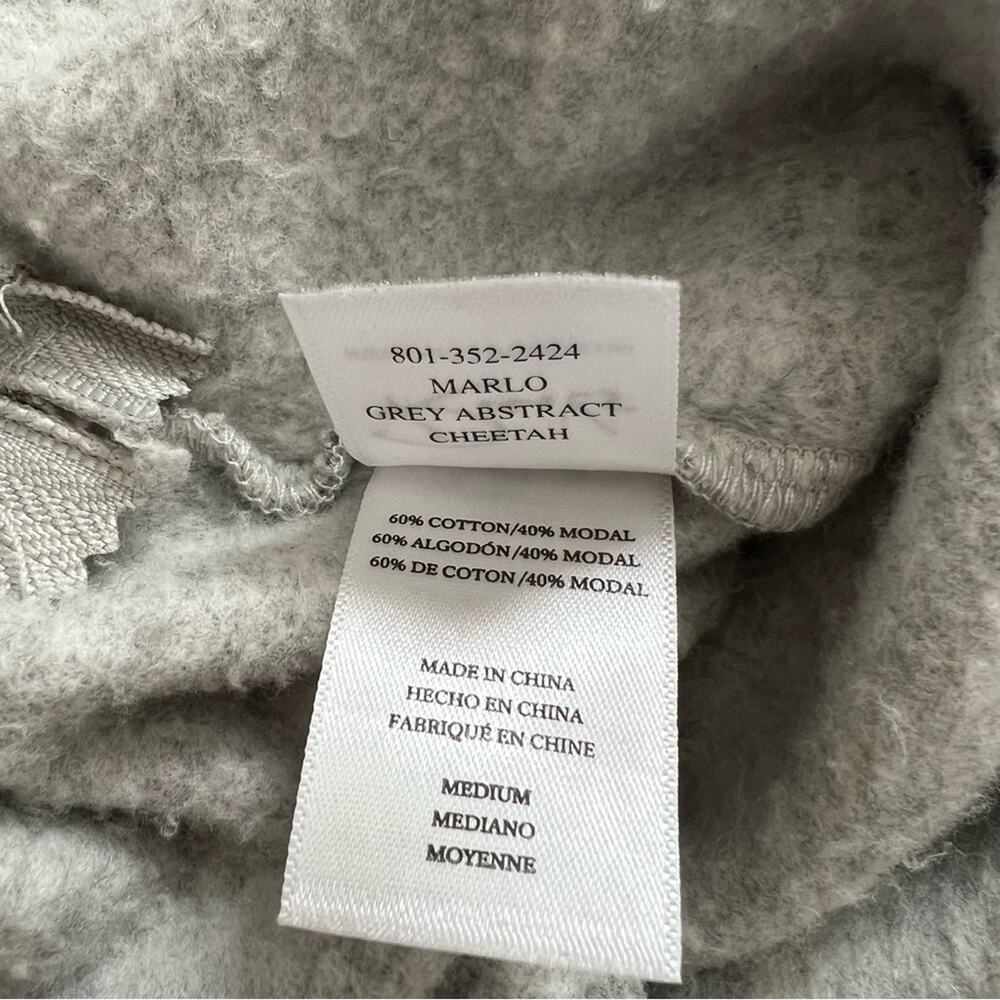 Rails Marlo Sweatshirt Grey Abstract Cheetah Prin… - image 8